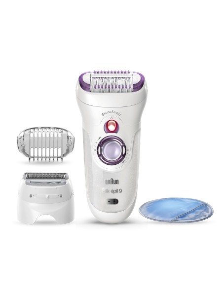 Braun Silk-épil 9 81706314 depiladora 40 pinzas Blanco, Púrpura