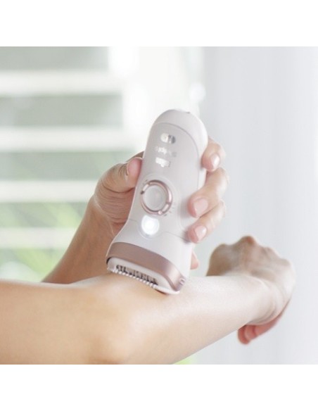 Braun Silk-épil 9 SensoSmart 9 700 40 pinzas Violeta, Blanco