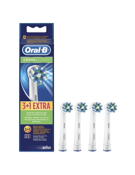 Oral-B CrossAction 80250705 cepillo de cabello 4 pieza(s) Azul, Blanco