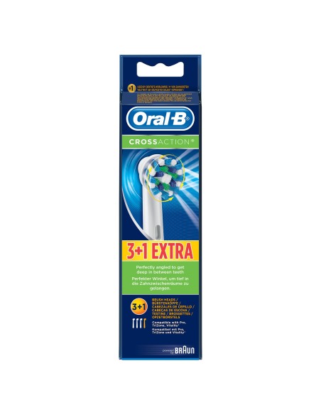 Oral-B CrossAction 80250705 cepillo de cabello 4 pieza(s) Azul, Blanco