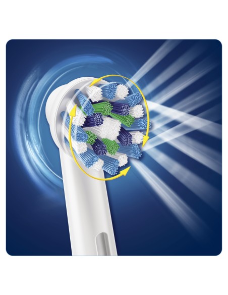 Oral-B CrossAction 80250705 cepillo de cabello 4 pieza(s) Azul, Blanco