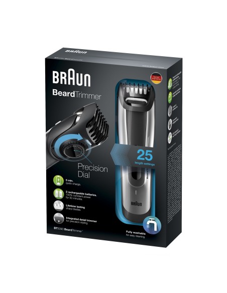 Braun BT5090 depiladora para la barba Negro, Gris