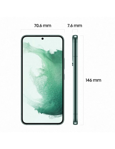 Samsung Galaxy S22 SM-S901B 15,5 cm (6.1") SIM doble Android 12 5G USB Tipo C 8 GB 256 GB 3700 mAh Verde