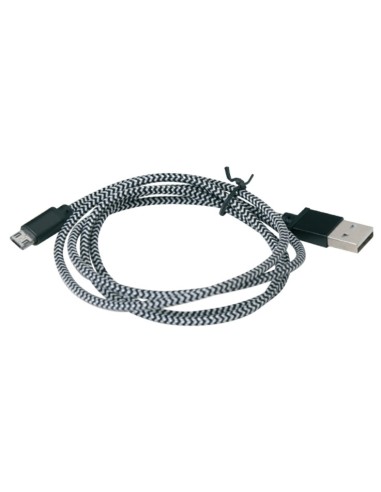 Platinet PUCFB1B cable USB 1 m USB 2.0 Micro-USB A USB A Negro