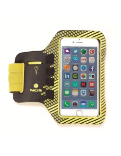 NGS Sprintter funda para teléfono móvil 12,7 cm (5") Brazalete caso Marrón, Amarillo