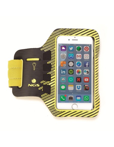 NGS Sprintter funda para teléfono móvil 12,7 cm (5") Brazalete caso Marrón, Amarillo