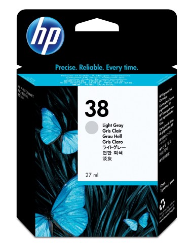 HP Cartucho de Tinta Gris Claro Pigmento 38