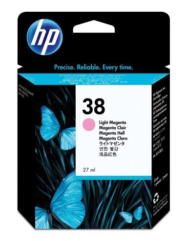 HP Cartucho de tinta original 38 pigmentada magenta claro