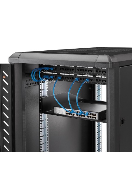 StarTech.com Estante Bandeja Cantilever para Armario Rack de Servidores 2U Profundidad Fija - 56kg