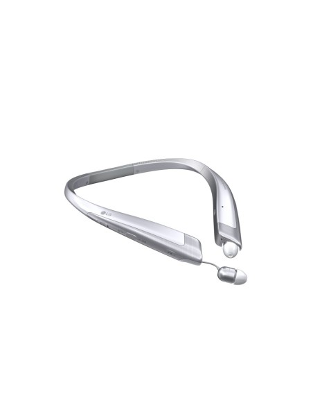 LG Tone Platinum auriculares para móvil Binaural Banda cuello Plata Inalámbrico