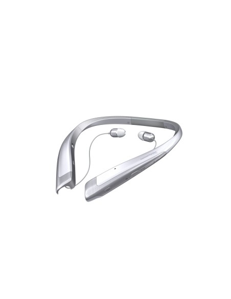 LG Tone Platinum auriculares para móvil Binaural Banda cuello Plata Inalámbrico