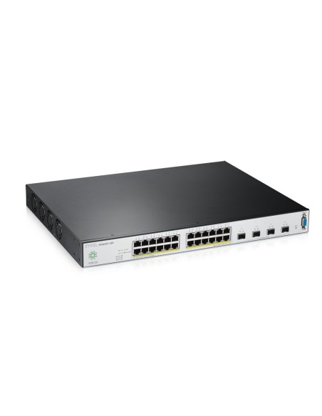 Zyxel NSW200-28P Gestionado L2 Gigabit Ethernet (10 100 1000) Energía sobre Ethernet (PoE) Negro, Gris