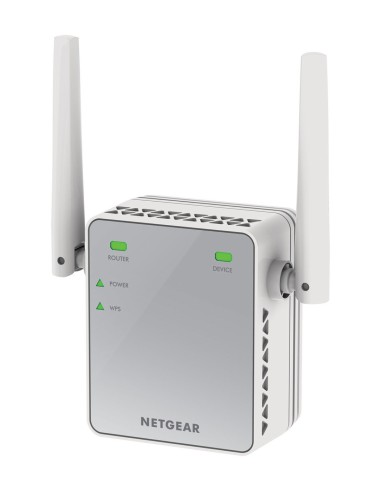 Netgear EX2700-100PES ampliador de red Network repeater Blanco
