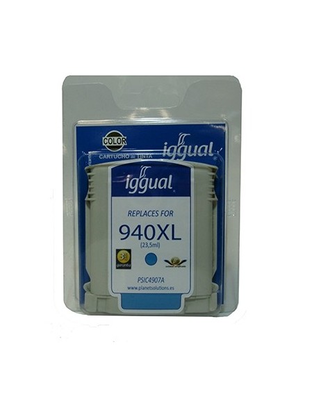 iggual Cartucho Reciclado HP Nº 940XL C4907A Cian