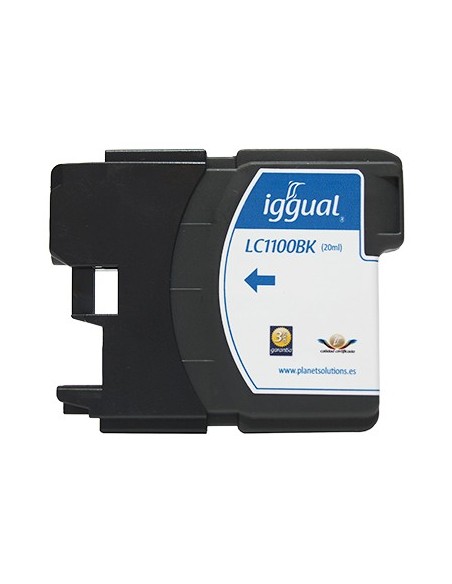 iggual Cartucho Reciclado Brother LC1100BK Negro