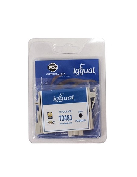 iggual Cartucho Reciclado Epson T0481 Negro