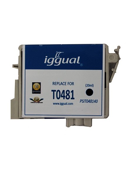 iggual Cartucho Reciclado Epson T0481 Negro