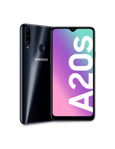 TELEFONO SAMSUNG GALAXY A20S BLACK P6.5 OC 3GB 32GB (13+8+5)MP 8MP 4G DSIM A