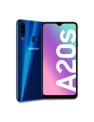 TELEFONO SAMSUNG GALAXY A20S BLUE P6.5 OC 3GB 32GB (13+8+5)MP 8MP 4G DSIM A