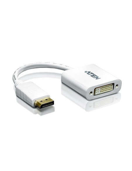Aten DisplayPort DVI Adapter DisplayPort Male DVI-I Female Blanco