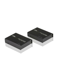 Aten VE812 extensor audio video Transmisor y receptor de señales AV Negro