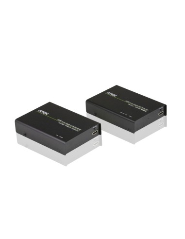 Aten VE812 extensor audio video Transmisor y receptor de señales AV Negro
