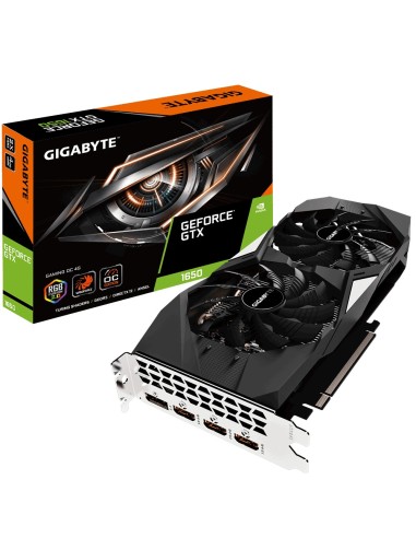 VGA  PCI-EX NVIDIA GIGABYTE GTX1650 4GB GAMING OC GDDR5 PCIE 3HDMI DP 2VE