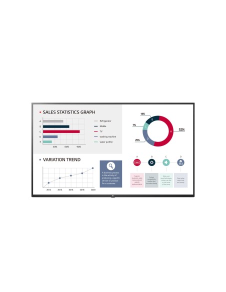 LG 55UL3G-B pantalla de señalización Pantalla plana para señalización digital 139,7 cm (55") IPS 4K Ultra HD Negro Web OS