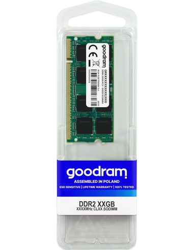 Goodram 2GB DDR2 SO-DIMM módulo de memoria 1 x 2 GB 800 MHz