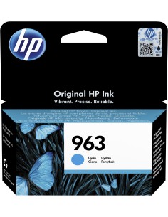 HP 963 cartucho de tinta 1 pieza(s) Original Rendimiento estándar Cian