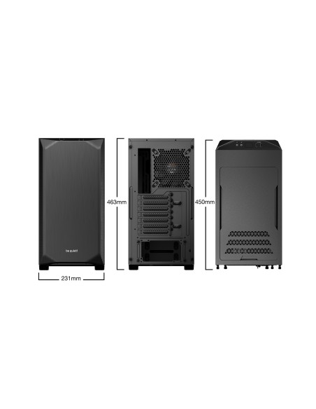 be quiet! BGW34 carcasa de ordenador Torre Negro