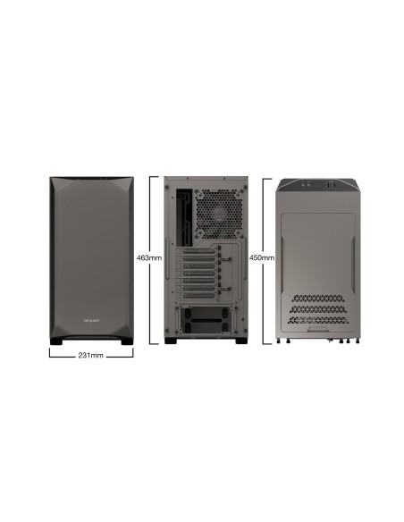 be quiet! BGW36 carcasa de ordenador Torre Gris