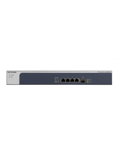 Netgear XS505M No administrado 10G Ethernet (100 1000 10000) Gris, Plata