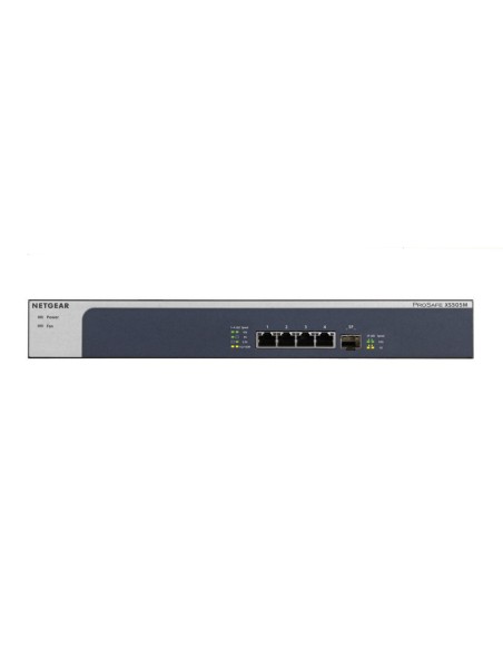 Netgear XS505M No administrado 10G Ethernet (100 1000 10000) Gris, Plata