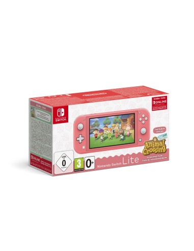 Nintendo Switch Lite (Coral) Animal Crossing  New Horizons Pack + NSO 3 months (Limited) videoconsola portátil 14 cm (5.5") 32