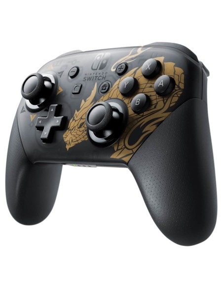 Nintendo Pro Controller Monster Hunter Rise Edition Negro, Oro Bluetooth Gamepad Analógico Digital Nintendo Switch