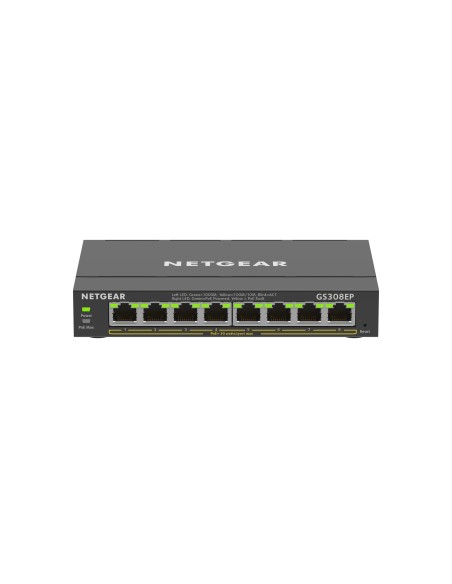 Netgear GS308EP Gestionado L2 L3 Gigabit Ethernet (10 100 1000) Energía sobre Ethernet (PoE) Negro