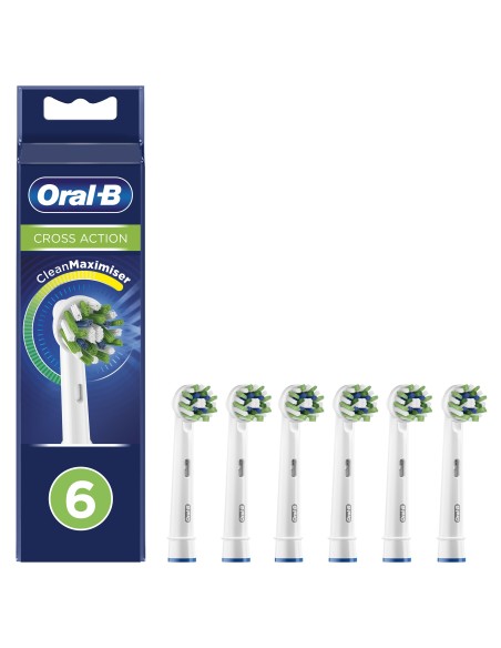 Oral-B CrossAction 80339345 cepillo de cabello 6 pieza(s) Azul, Verde, Blanco