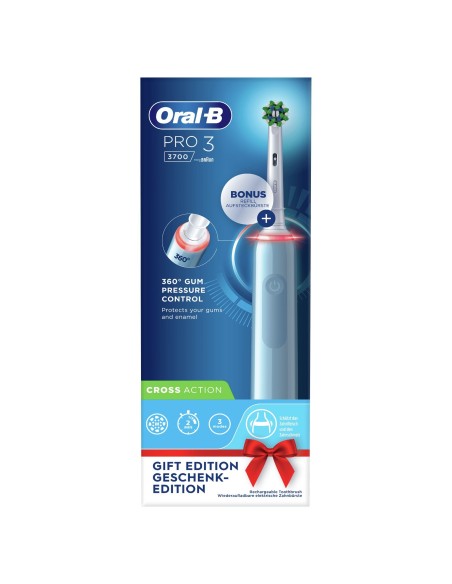Oral-B Pro 3 80332162 cepillo eléctrico para dientes Adulto Cepillo dental  oscilante Negro, Azul