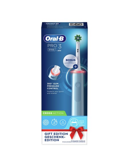 Oral-B Pro 3 80332162 cepillo eléctrico para dientes Adulto Cepillo dental oscilante Azul, Blanco