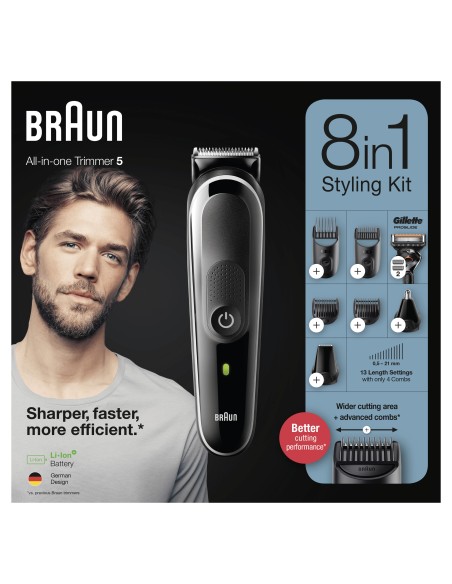 Braun All-in-one MGK5360 Negro, Gris