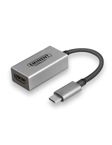 Eminent AB7870 adaptador de cable USB Type-C HDMI Aluminio, Negro