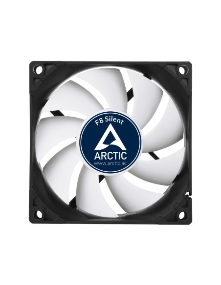 ARCTIC F8 Silent Carcasa del ordenador Ventilador 8 cm Negro, Blanco 1 pieza(s)