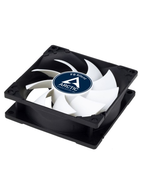 ARCTIC F8 Silent Carcasa del ordenador Ventilador 8 cm Negro, Blanco 1 pieza(s)