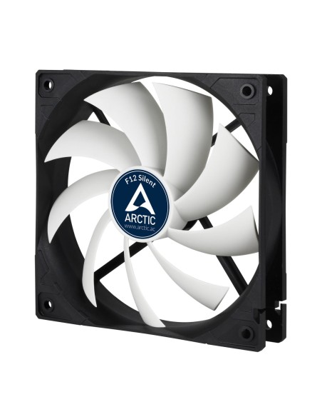 ARCTIC F12 Silent Carcasa del ordenador Enfriador 12 cm Negro, Blanco