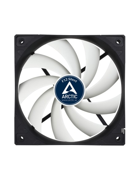 ARCTIC F12 Silent Carcasa del ordenador Enfriador 12 cm Negro, Blanco