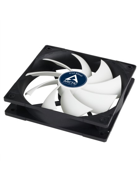 ARCTIC F12 Silent Carcasa del ordenador Enfriador 12 cm Negro, Blanco