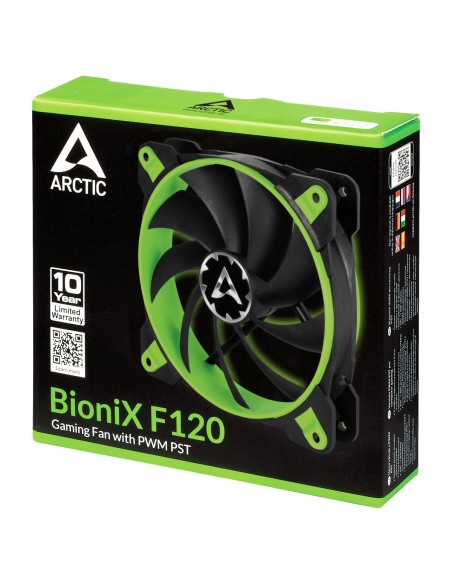 ARCTIC BioniX F120 Carcasa del ordenador Ventilador 12 cm Negro, Verde