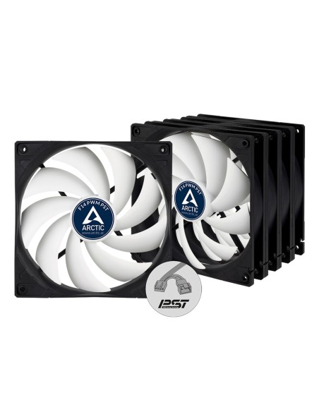 ARCTIC F14 PWM PST Carcasa del ordenador Ventilador 14 cm Negro, Blanco 1 pieza(s)