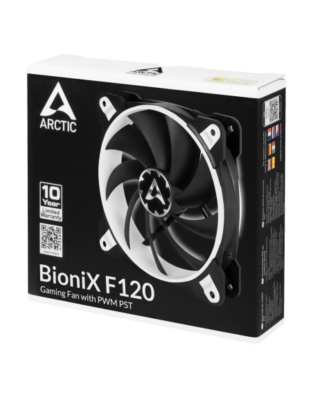 ARCTIC BioniX F120 Carcasa del ordenador Ventilador 12 cm Negro, Blanco